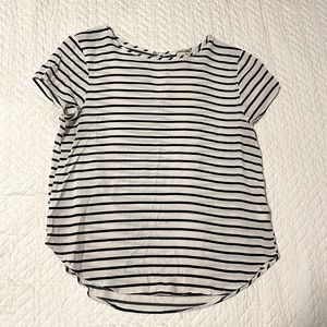 White & Black Blouse